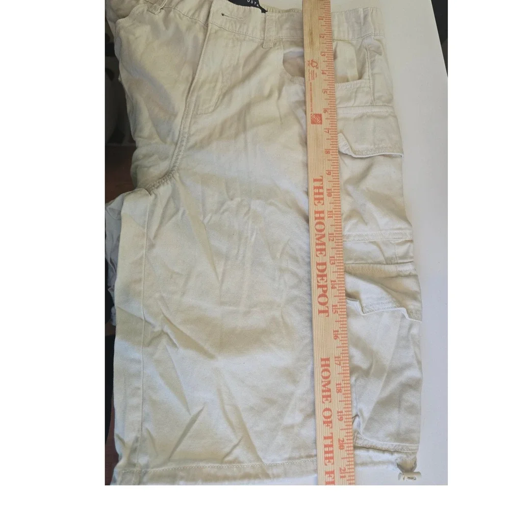 Aeropostale Gorpcore Cargo Bermuda Shorts Khaki Men's Size Medium